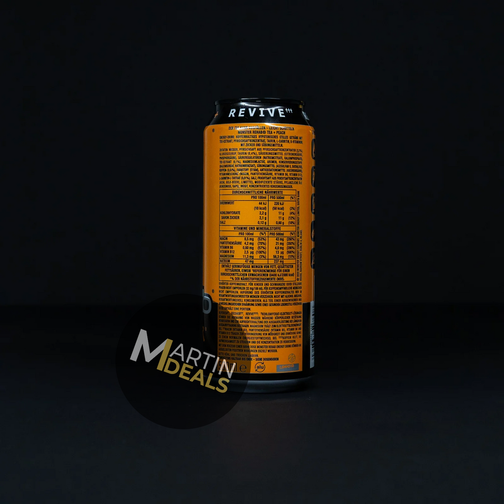 Monster Rehab - Tea + Peach 12x500ml pack