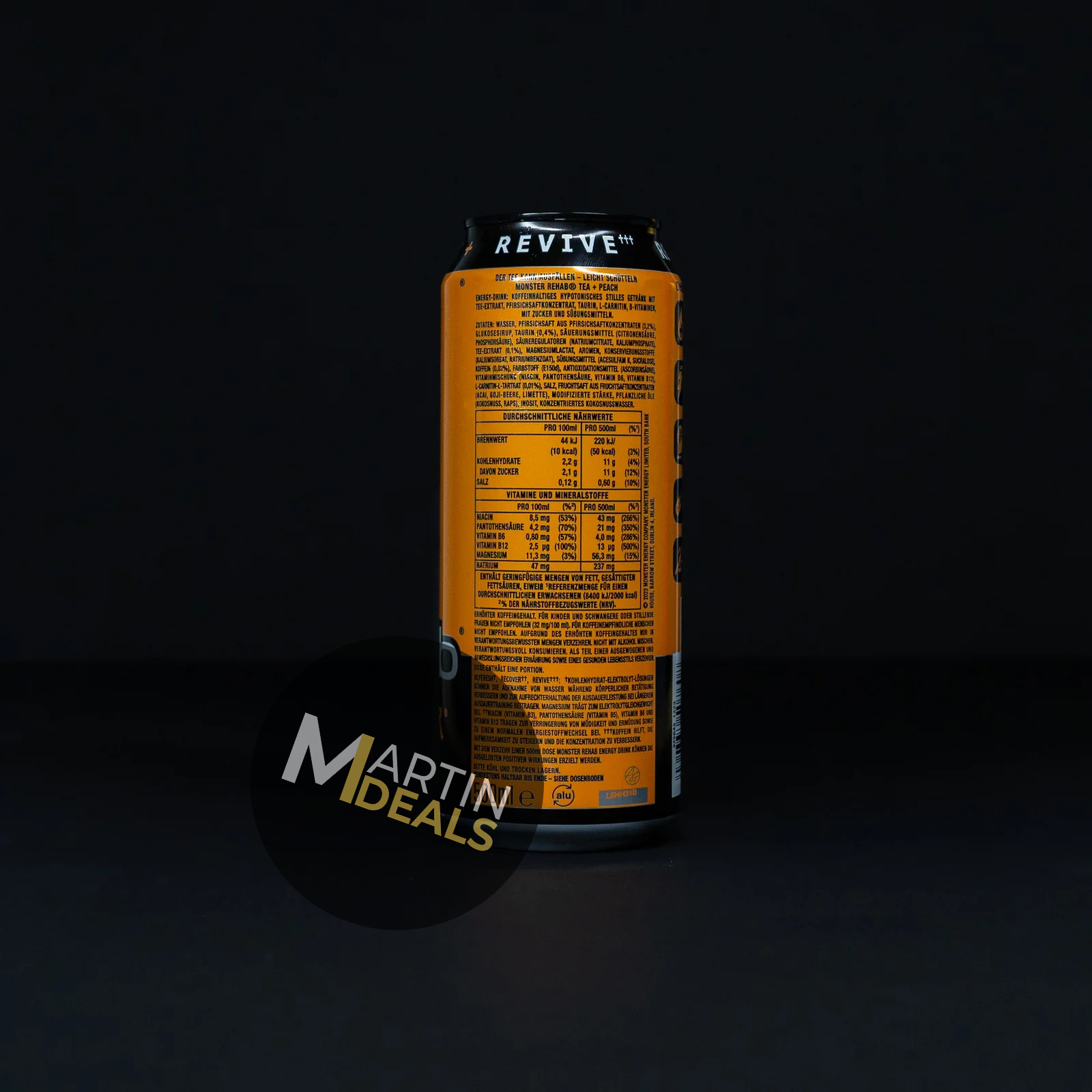 Monster Rehab - Tea + Peach 12x500ml pack
